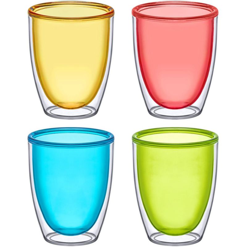 Vaso aislado Amazing Abby 400 ml Pack de 4 colores mixtos
