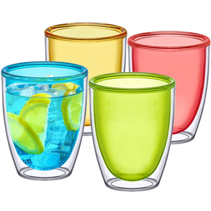 Vaso aislado Amazing Abby 400 ml Pack de 4 colores mixtos