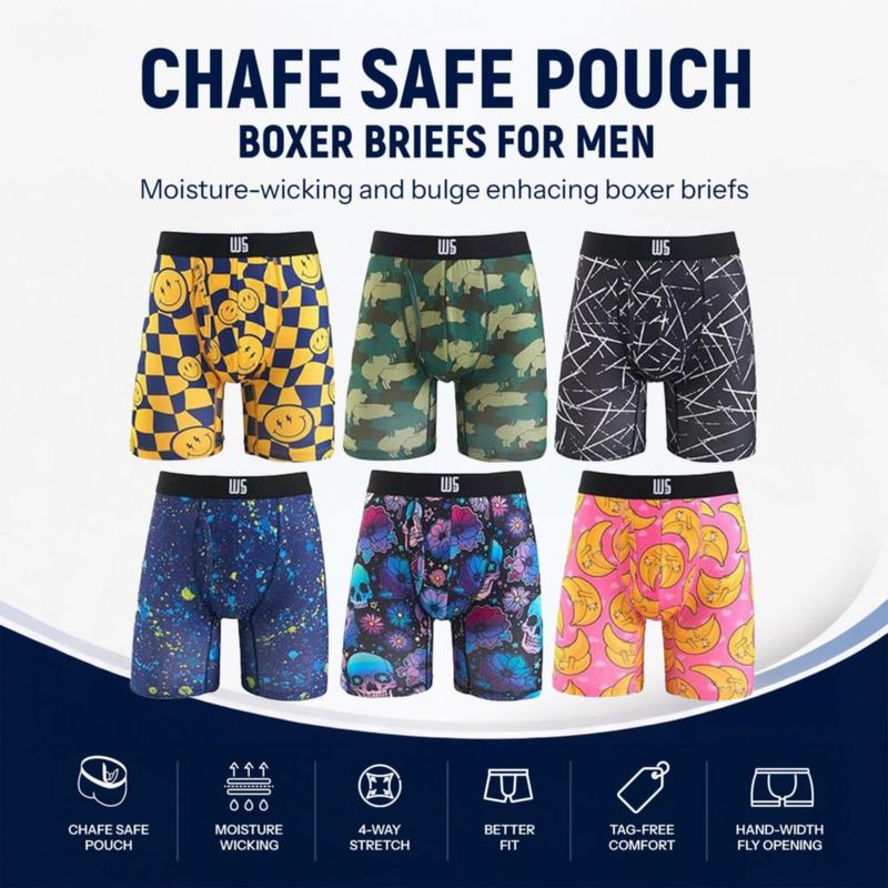 Calzoncillos tipo Boxer Warriors & Scholars Pack de 6 Anti Rozaduras