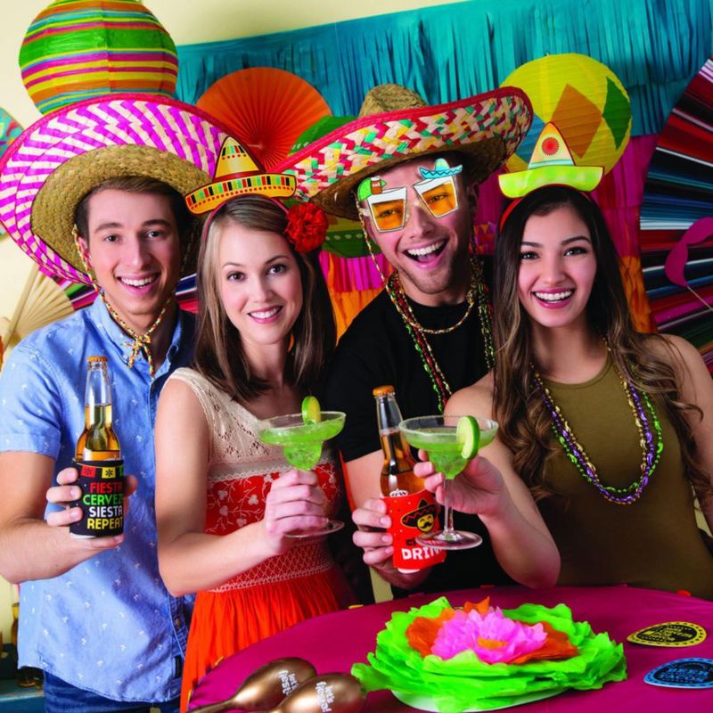 Sombrero Fun Express 61 cm (12 unidades) con bordado