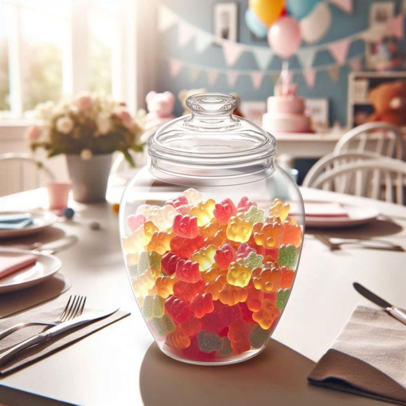 Tarro de Dulces Amazing Abby 4000 ml Pack de 2 Apto para Lavavajillas