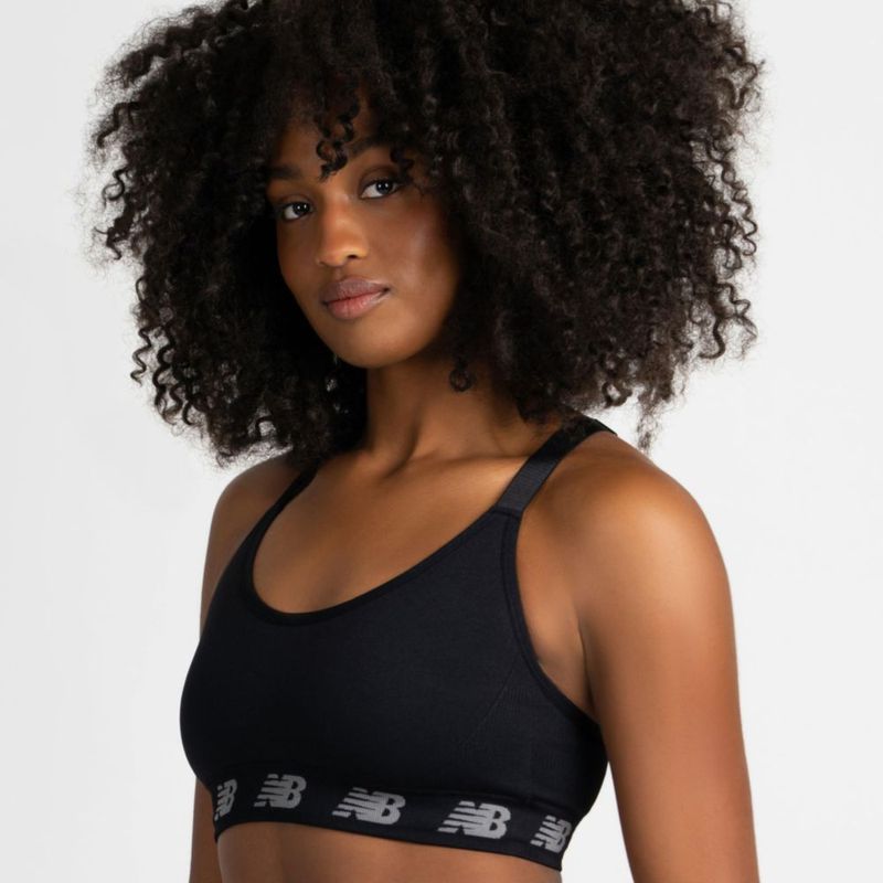 Sostén New Balance Pack de 3 sin costuras negro Talla L