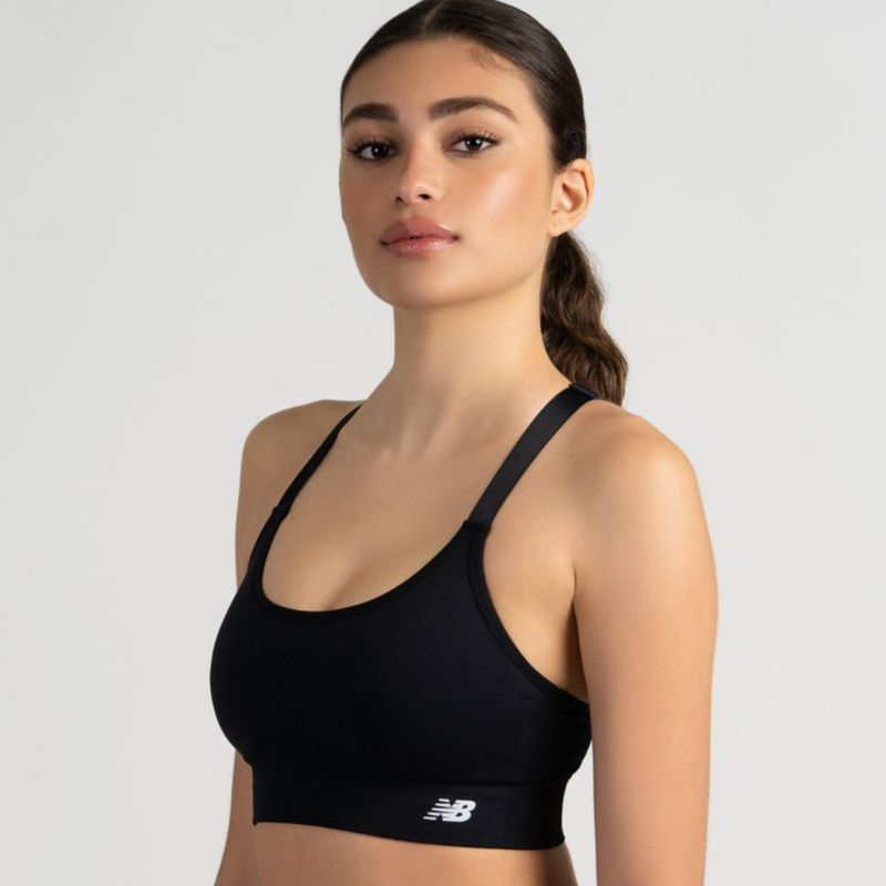 Sostén New Balance Pack de 3 sin costuras negro Talla L
