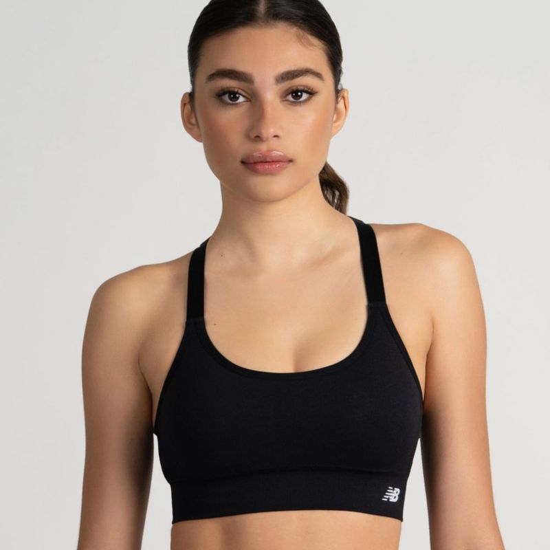 Sostén New Balance Pack de 3 sin costuras negro Talla L