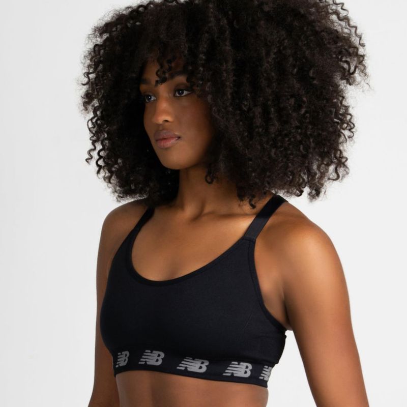Sostén New Balance Pack de 3 sin costuras negro Talla L