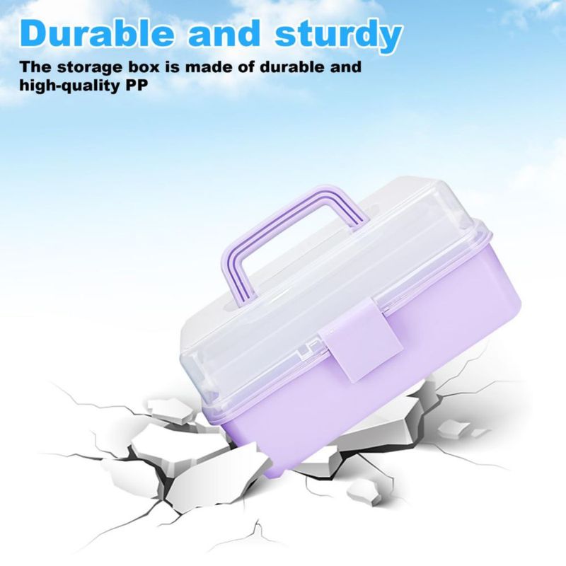Caja de almacenamiento LUOKER 26 cm con organizador de 3 capas