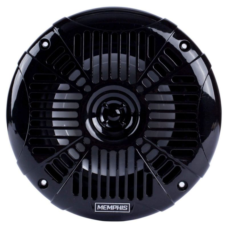 Par de parlantes Memphis MXA602SLB 17 cm Negro con LED Azul