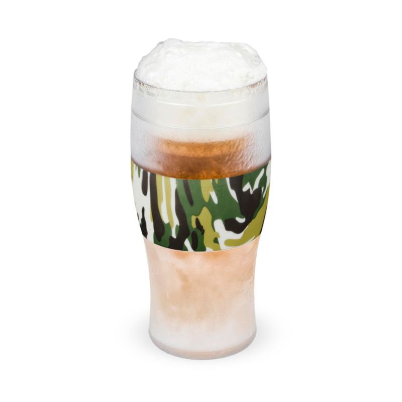 Vaso de Cerveza Host 473 ml Verde Camuflaje Aislado