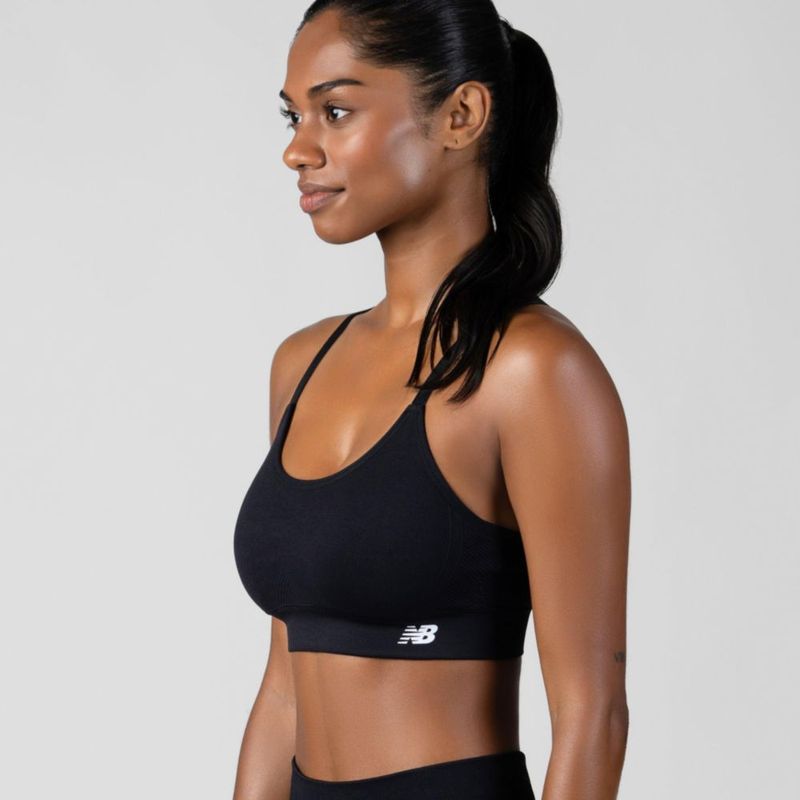 Sujetador Deportivo New Balance Pack de 3 Sin Costuras Impacto Medio (Talla S)