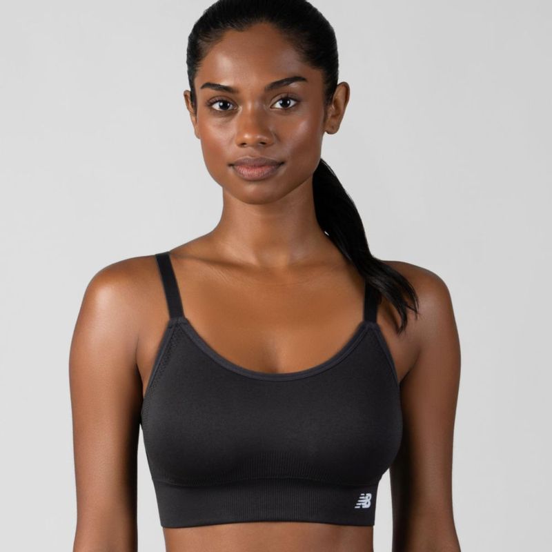 Sujetador Deportivo New Balance Pack de 3 Sin Costuras Impacto Medio (Talla S)