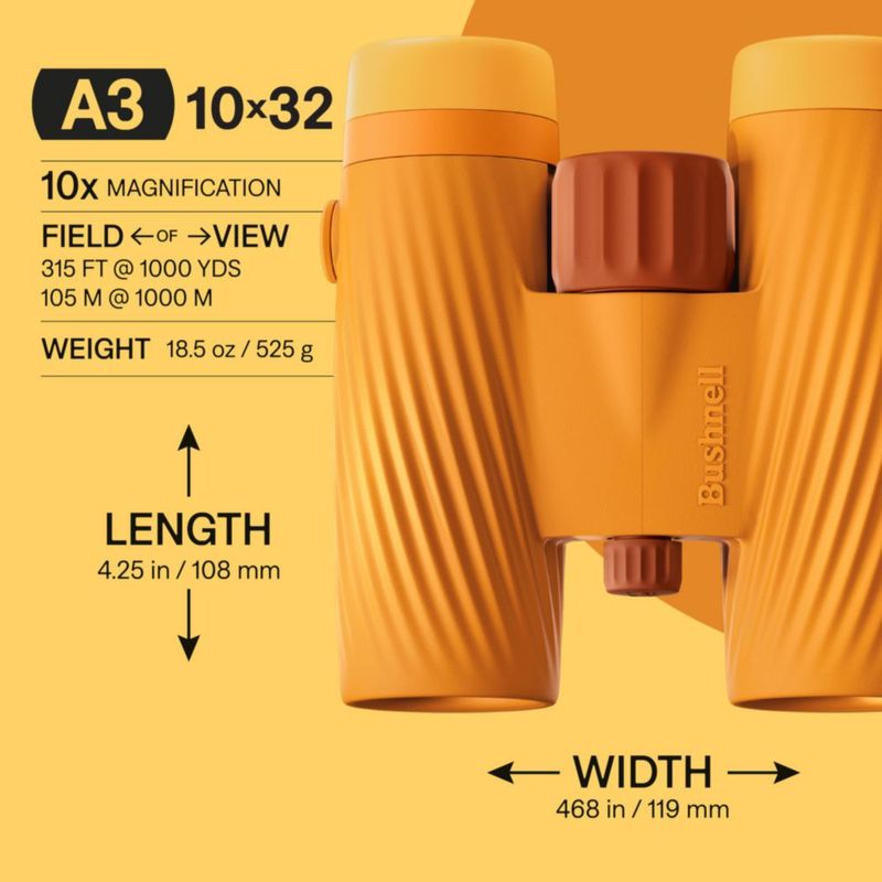 Binoculares Bushnell 10x32 Sunset Orange