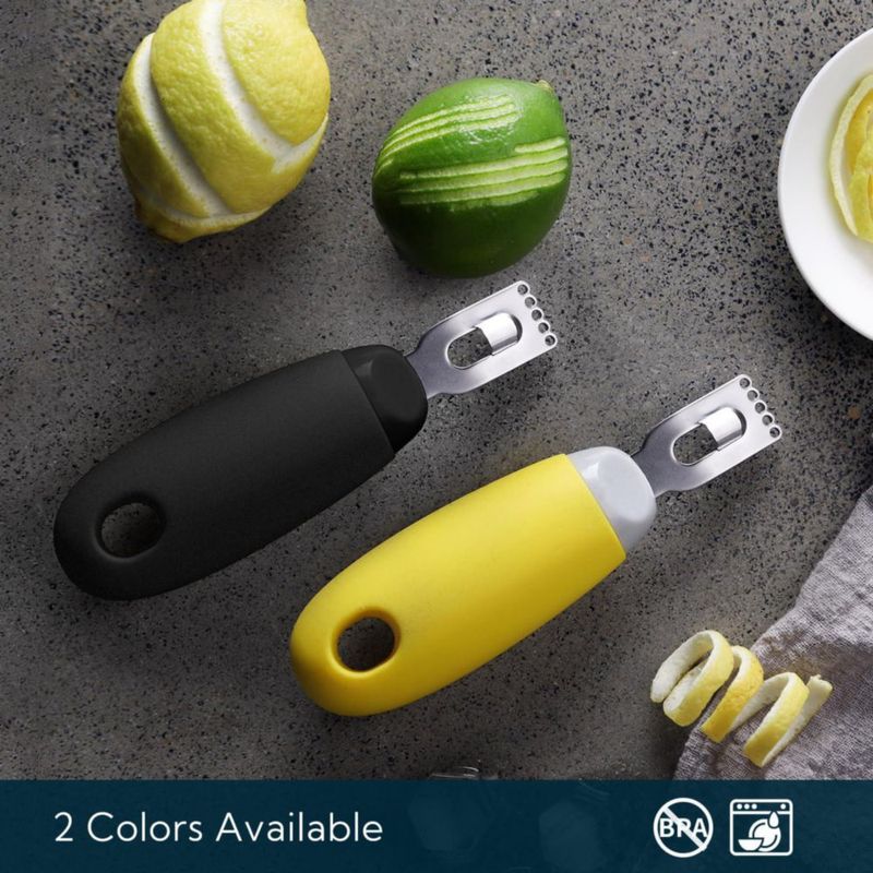 Rallador 2 en 1 Lemon Peeler KITCHENDAO KD0482B Negro