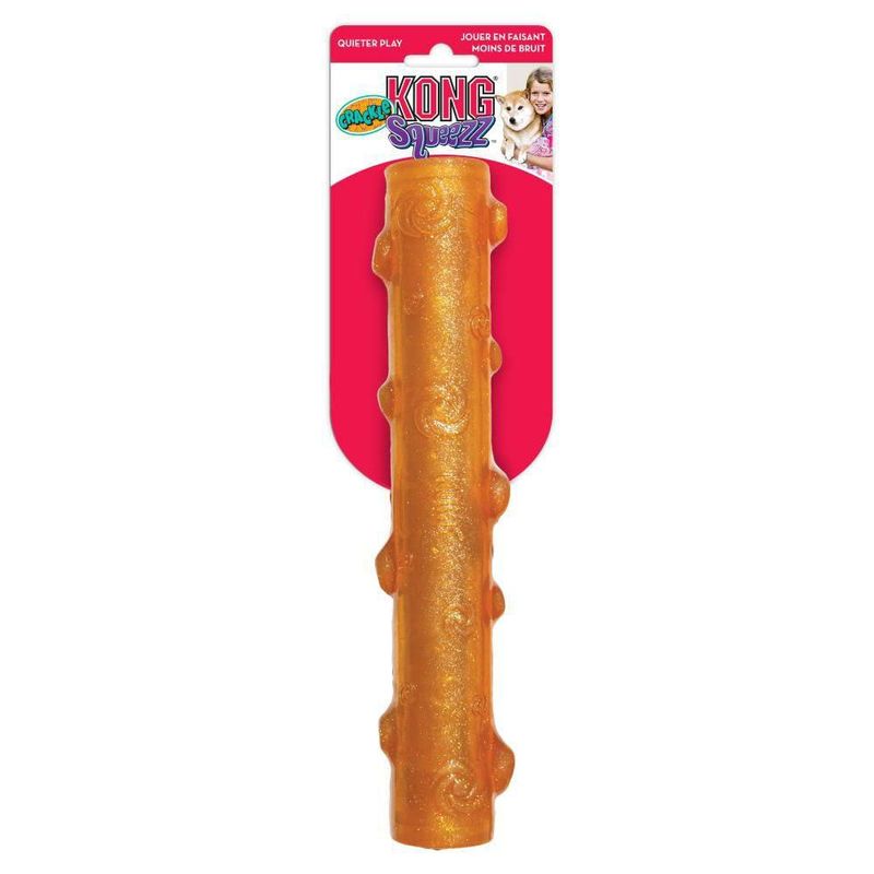 Juguete KONG Squeezz Crackle Stick para perros grandes