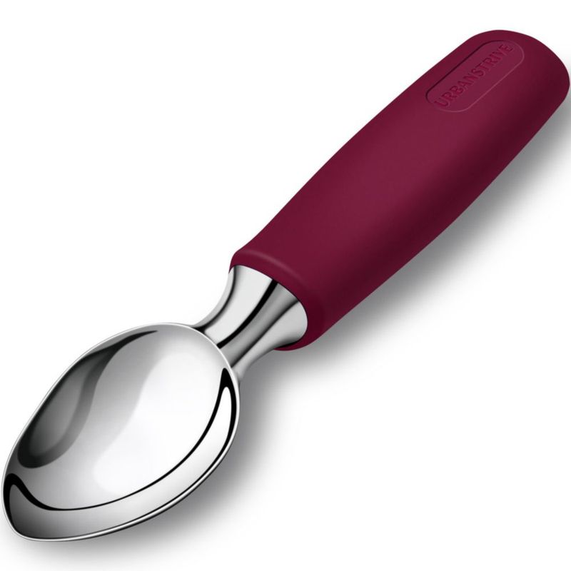 Cuchara para helado Urbanstrive de acero inoxidable rojo