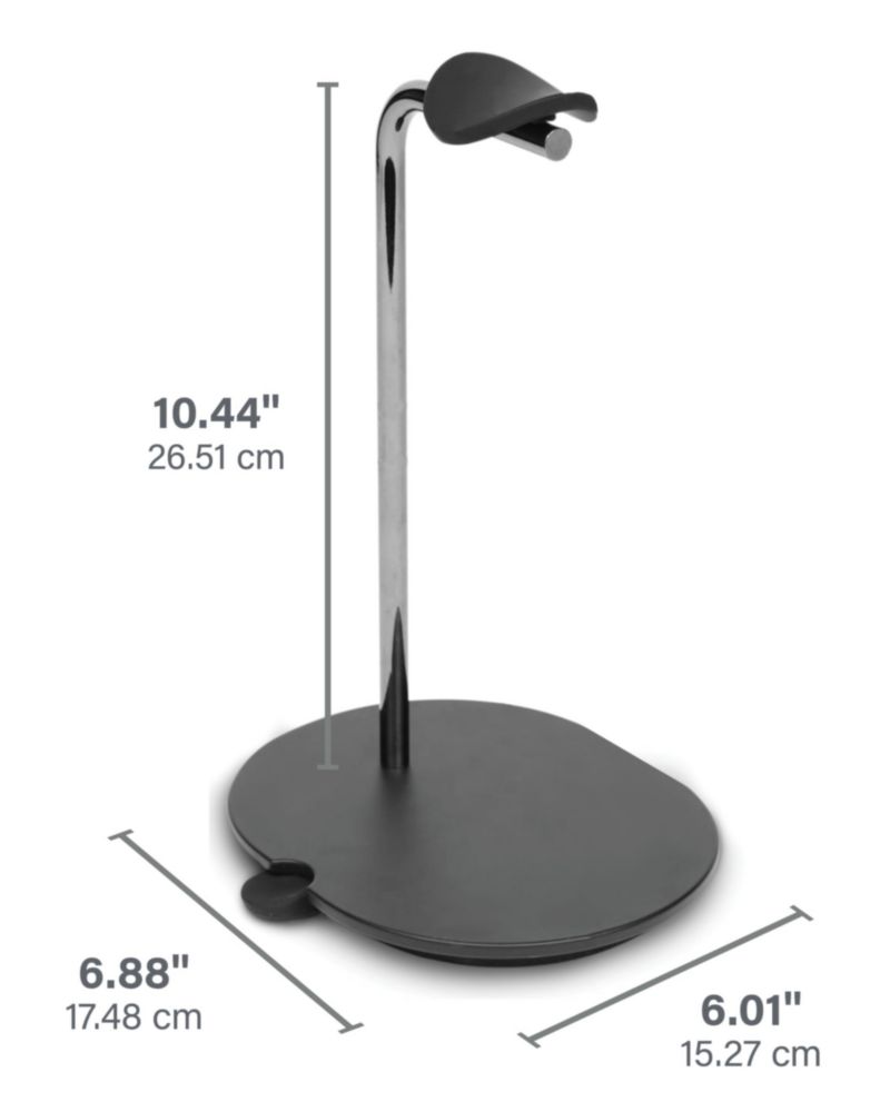 Soporte para auriculares Sanus con gestión de cables y silicona