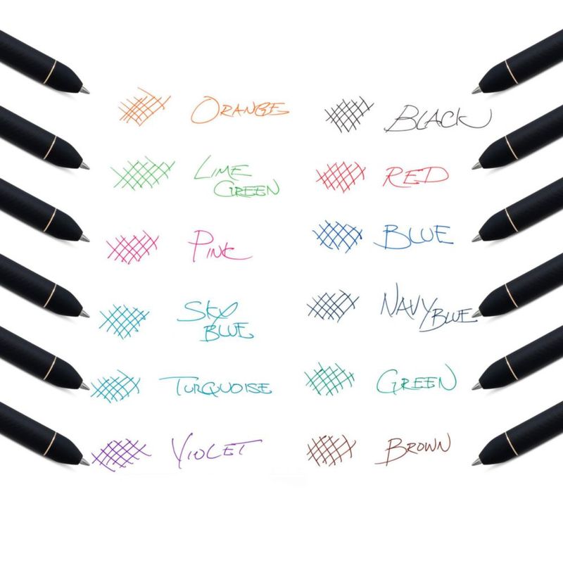 Bolígrafo de gel Pentel EnerGel Kuro 07 mm paquete de 8 colores surtidos