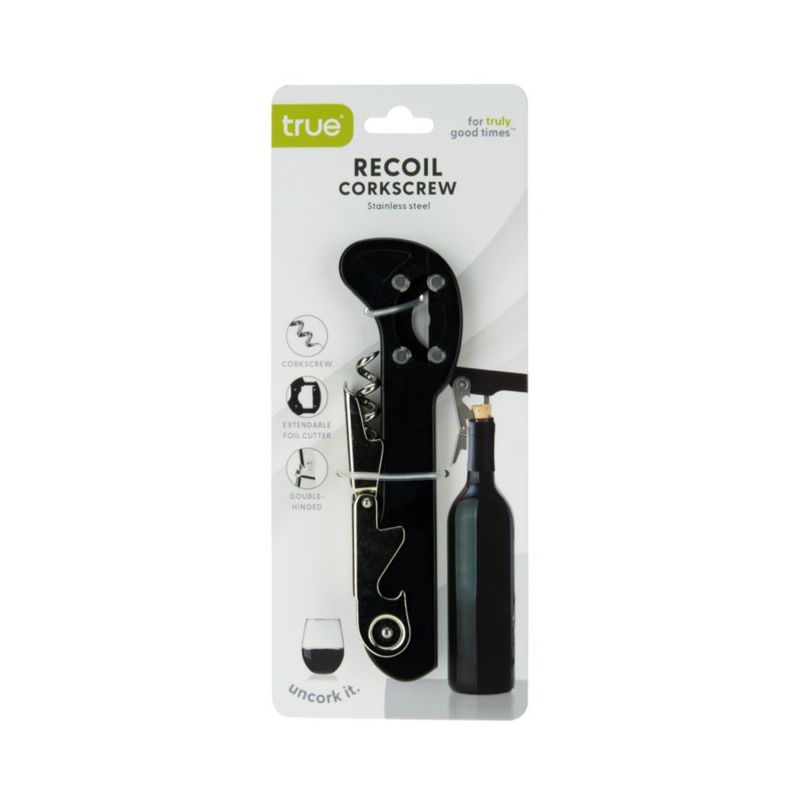 Abrebotellas TRUE Recoil Sacacorchos de Vino - Juego de 1