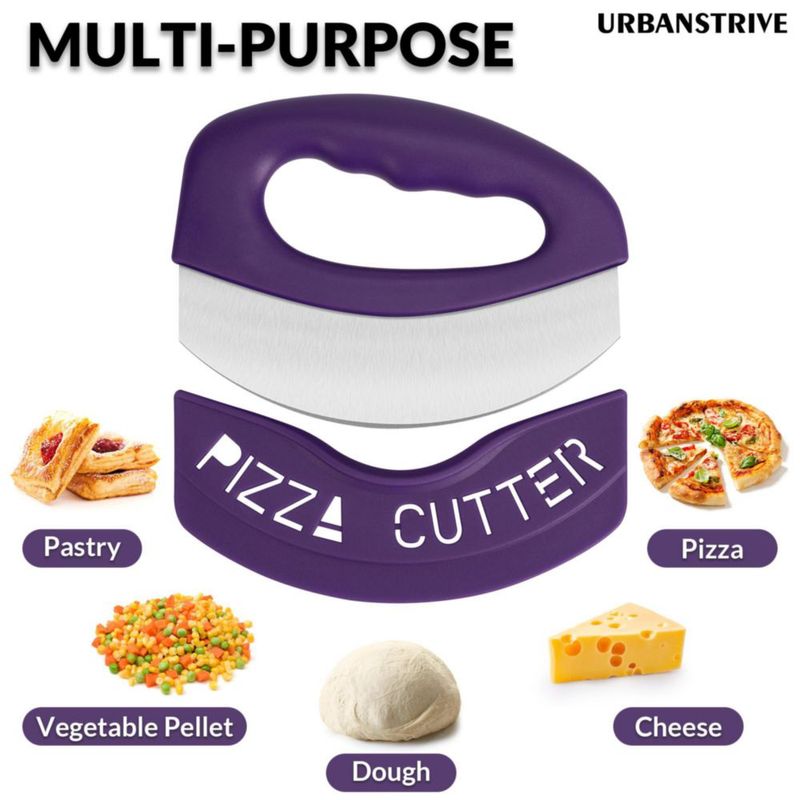 Cortapizzas Urbanstrive de Acero Inoxidable Púrpura – Alta Resistencia