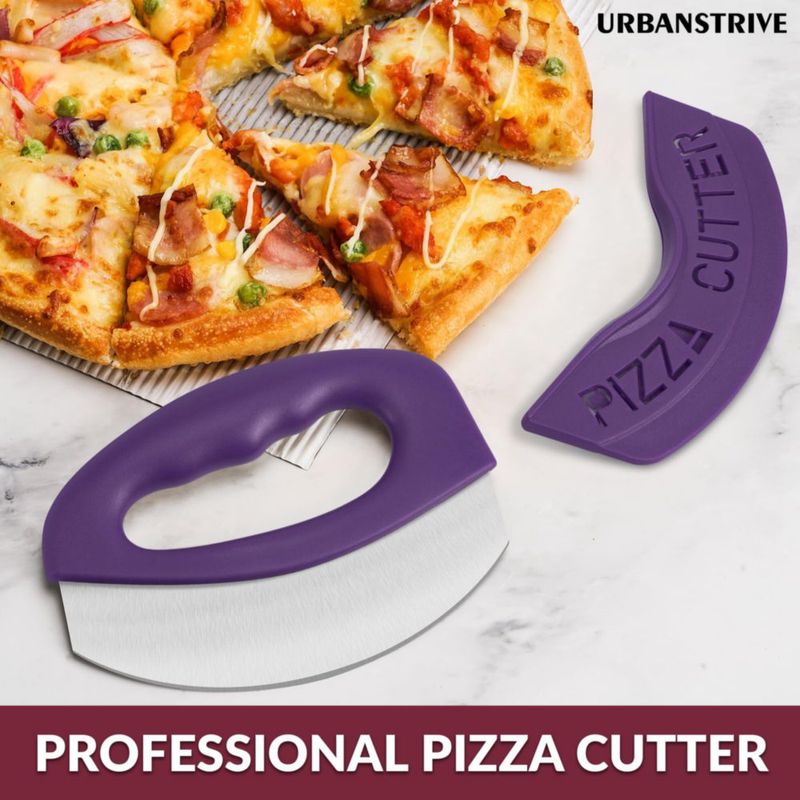 Cortapizzas Urbanstrive de Acero Inoxidable Púrpura – Alta Resistencia