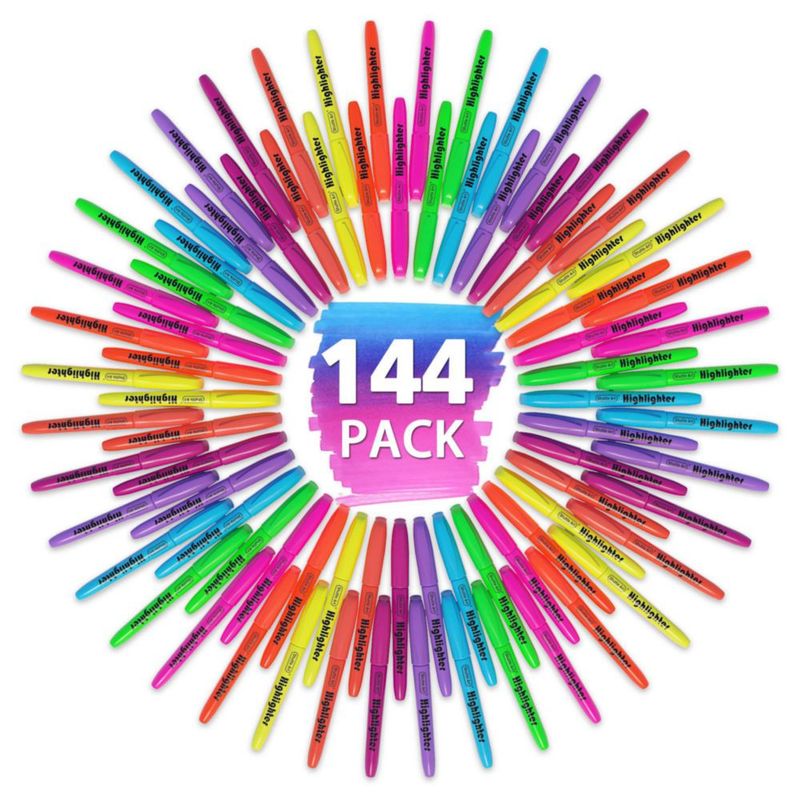 Resaltadores Shuttle Art Paquete de 144 - Colores surtidos