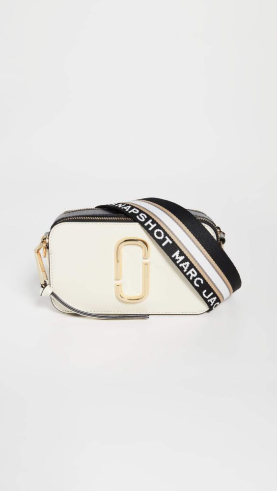 Bolso Marc Jacobs Snapshot Blanco Multicolor 18 cm