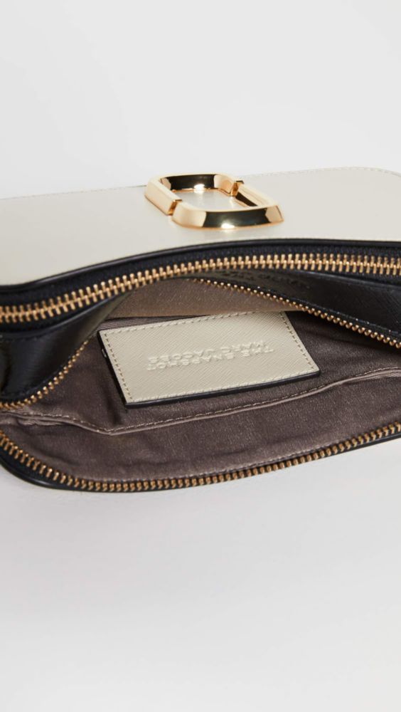 Bolso Marc Jacobs Snapshot Blanco Multicolor 18 cm