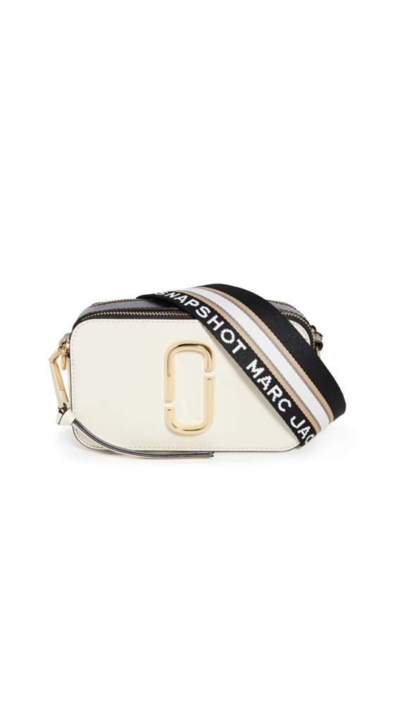 Bolso Marc Jacobs Snapshot Blanco Multicolor 18 cm