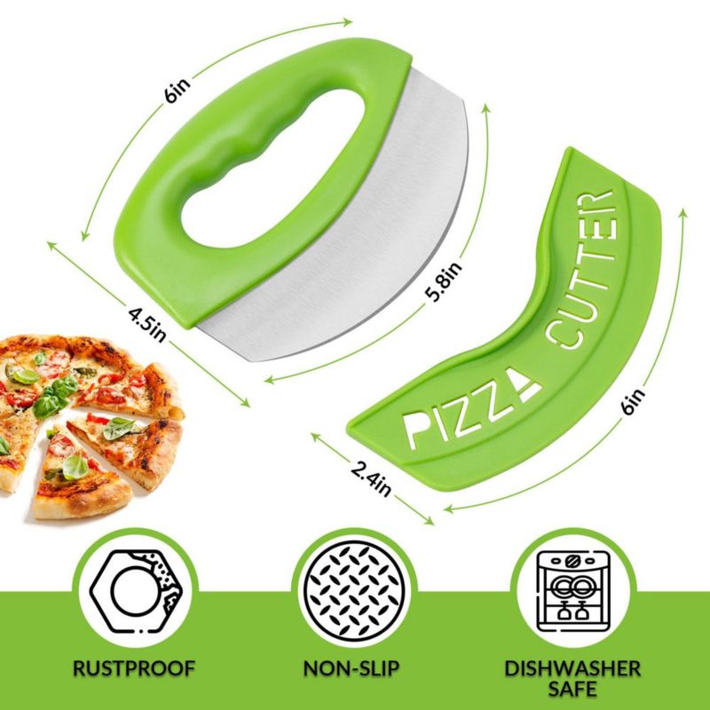Cortapizzas Urbanstrive verde con cubierta de cuchilla