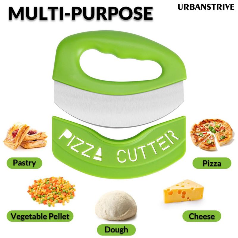 Cortapizzas Urbanstrive verde con cubierta de cuchilla