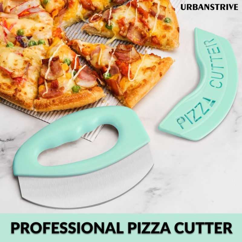 Cortador de Pizza Urbanstrive de Acero Inoxidable Verde Menta de Alta Resistencia