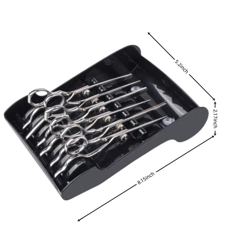 Soporte para tijeras Tujuna 21x13x6 cm ABS negro - 6 unidades