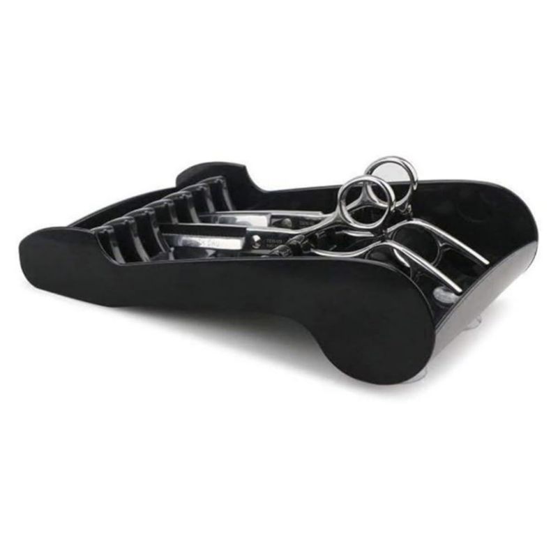 Soporte para tijeras Tujuna 21x13x6 cm ABS negro - 6 unidades
