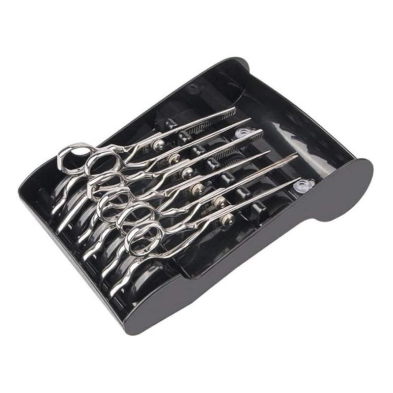 Soporte para tijeras Tujuna 21x13x6 cm ABS negro - 6 unidades