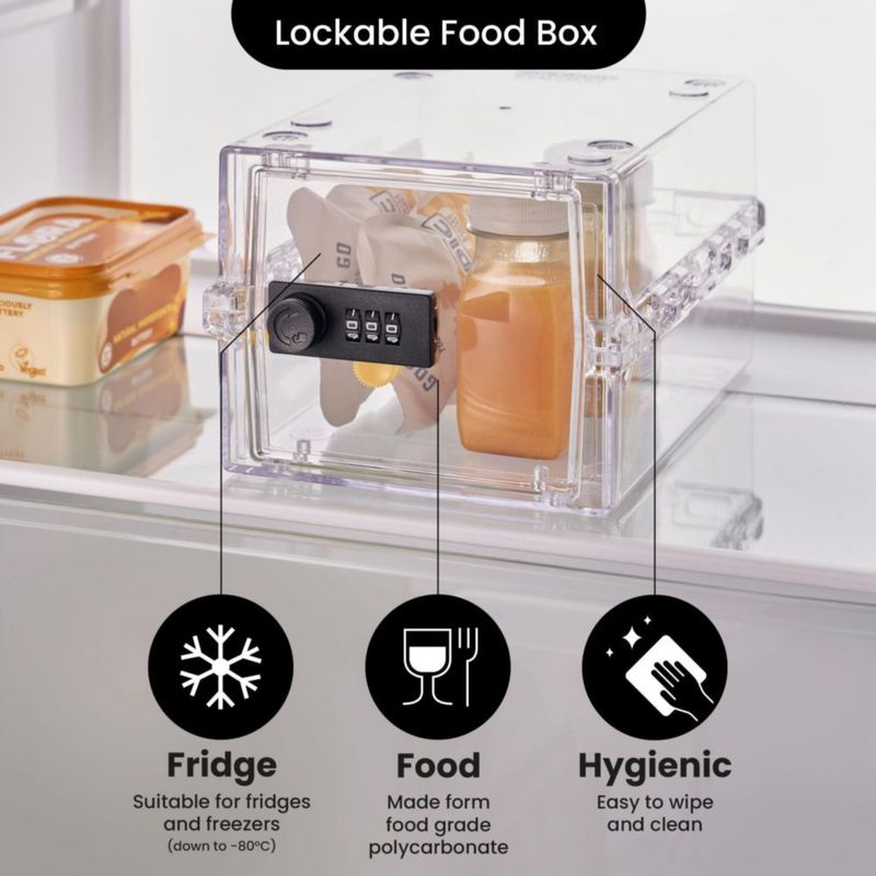 Caja de Seguridad Lockabox Mini Cristal 22x15x12 cm Combo