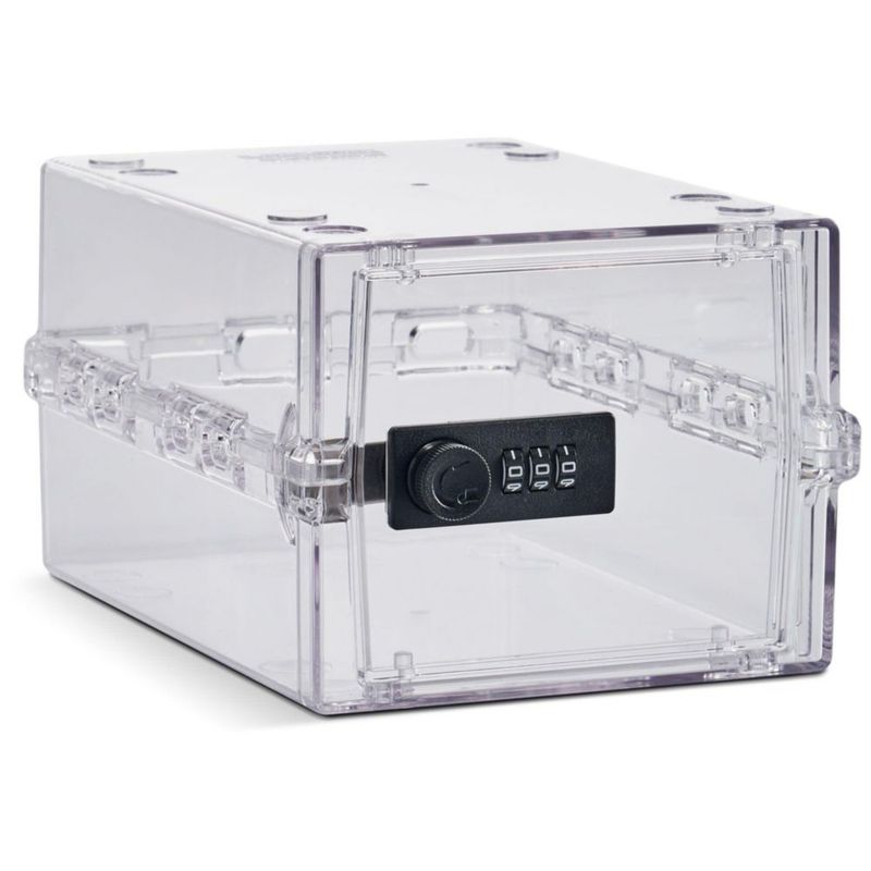 Caja de Seguridad Lockabox Mini Cristal 22x15x12 cm Combo