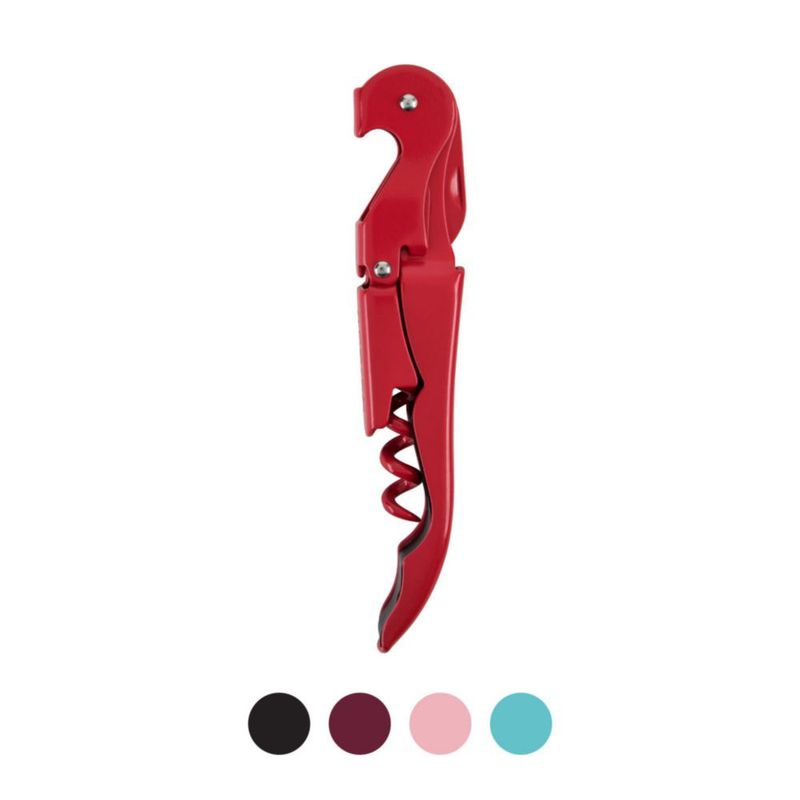 Set Sacacorchos y Abrebotellas Rojo TRUE con Cortador de Cápsula