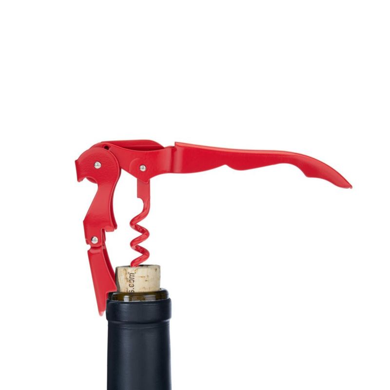 Set Sacacorchos y Abrebotellas Rojo TRUE con Cortador de Cápsula