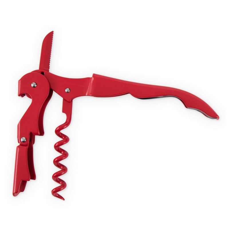 Set Sacacorchos y Abrebotellas Rojo TRUE con Cortador de Cápsula