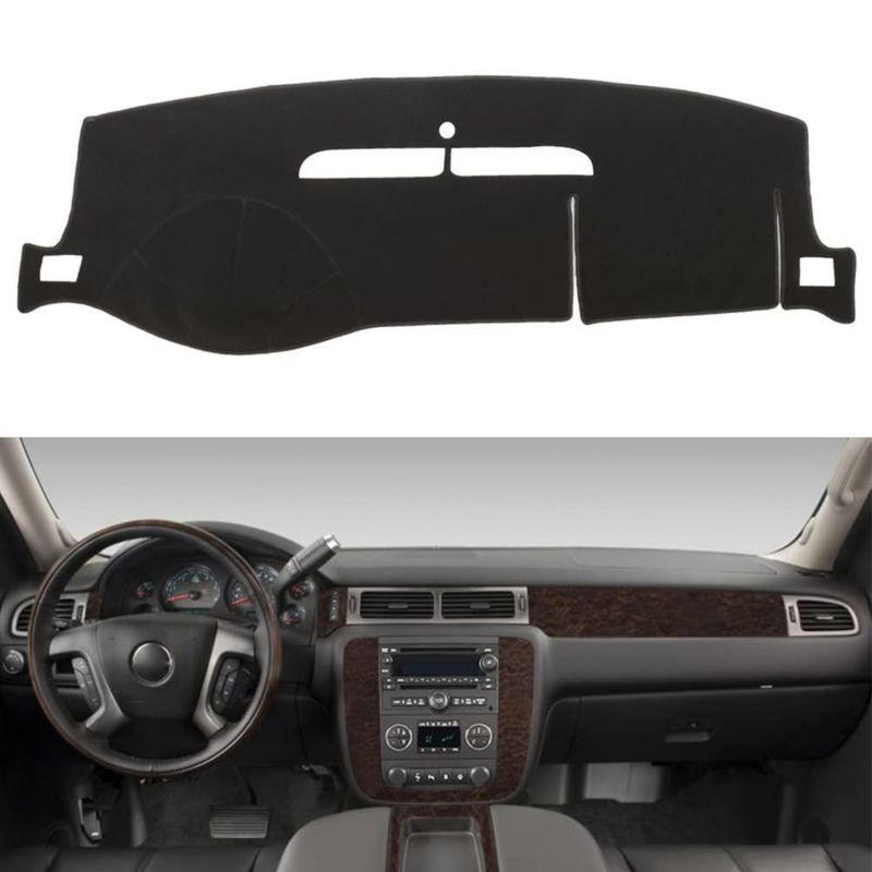 Cubierta de tablero HanLanKa para Chevrolet/GMC 2007‑2014 alfombra negra