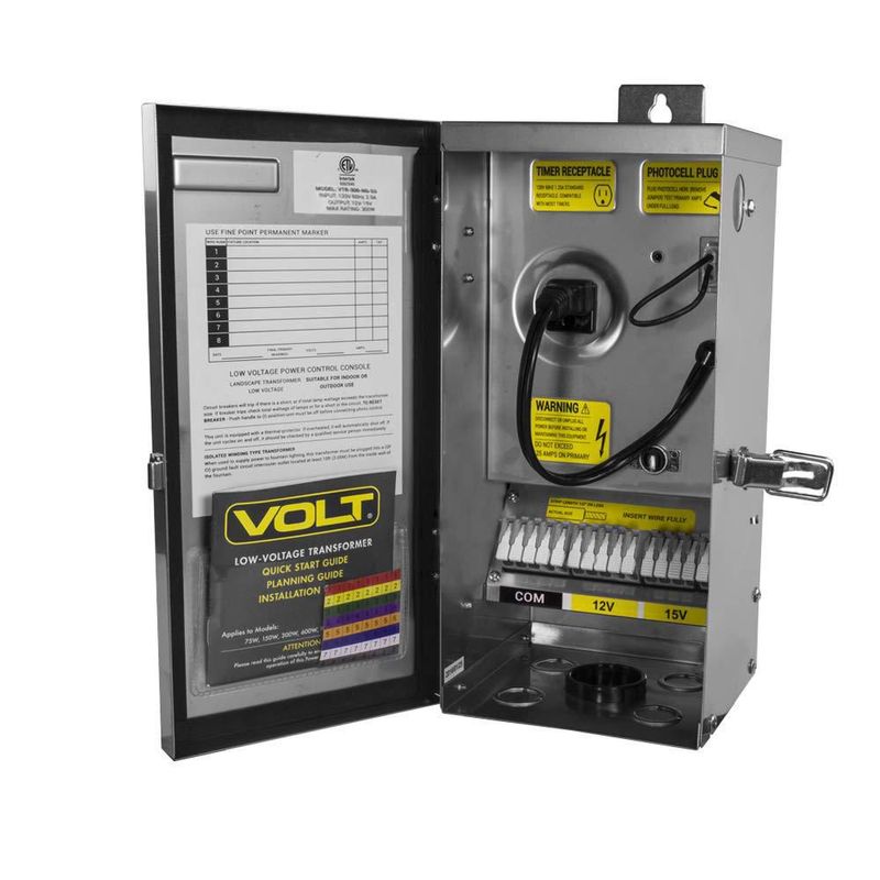 Transformador VOLT 300W con temporizador y fotocélula incluidos