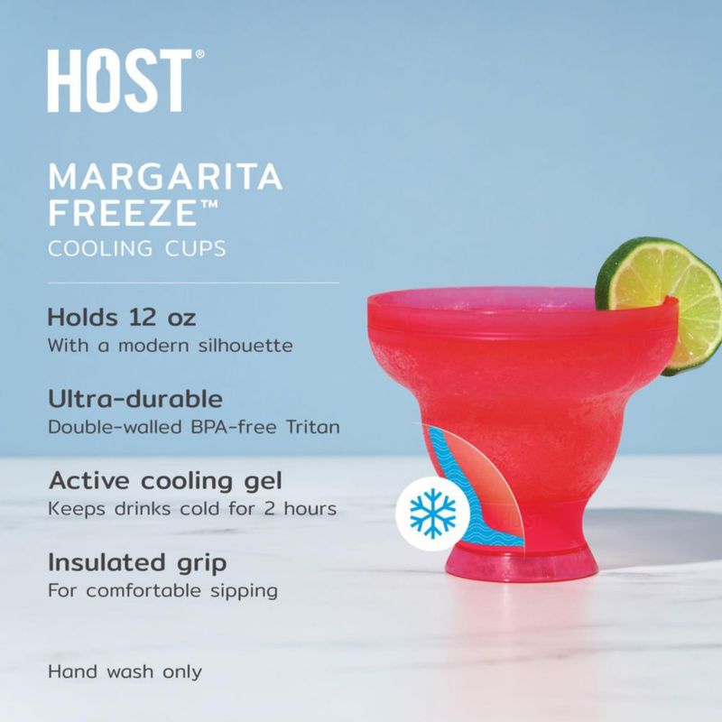 Vaso para Margarita Host 355 ml Rosa - Pack de 2