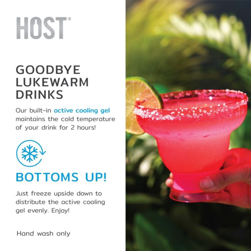 Vaso para Margarita Host 355 ml Rosa - Pack de 2