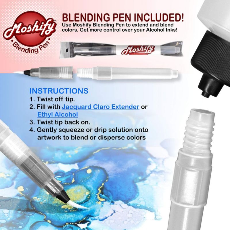 Paquete de Tintas Metálicas Líquidas Moshify Jacquard Pinata
