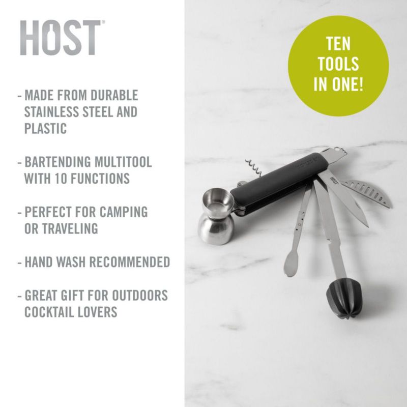 Kit de Herramientas de Bar Host 10 en 1 para Camping y Viaje