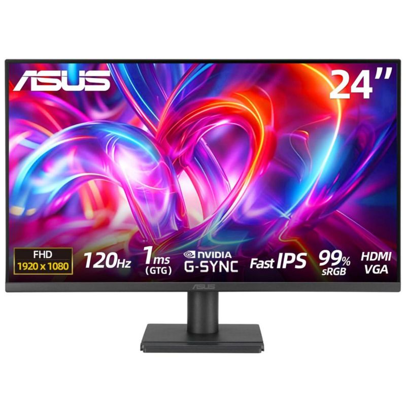 Monitor ASUS 24" FHD 120 Hz 1 ms 99 % sRGB HDMI VGA