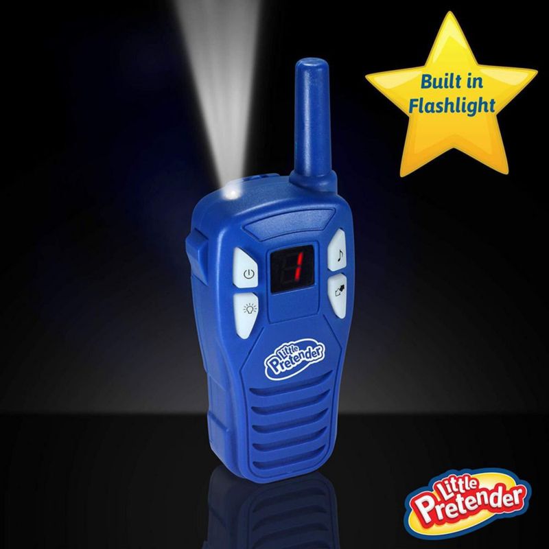 Radios walkie talkie Little Pretender Pack de 2 con linterna y alcance de 3 km