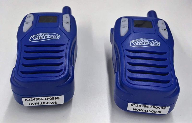 Radios walkie talkie Little Pretender Pack de 2 con linterna y alcance de 3 km