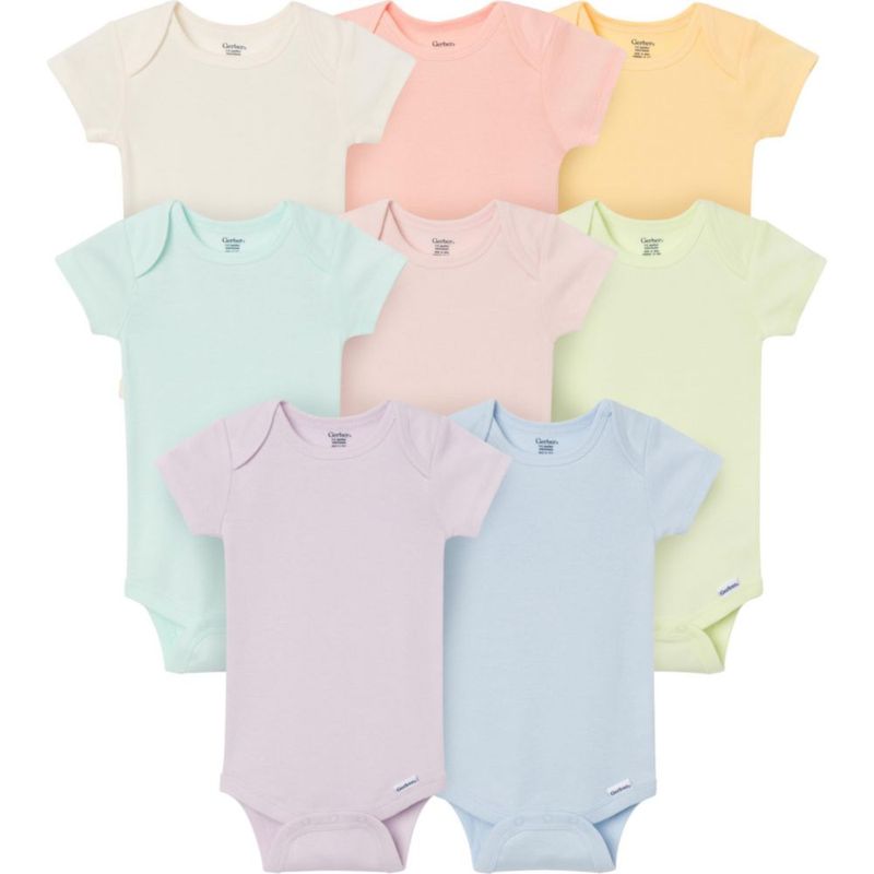 Body Gerber 8 unidades arcoíris 0-3 meses