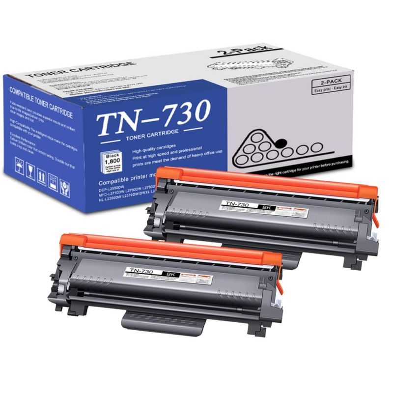 Tóner pgisoxt TN-730 paquete de 2 negro para Brother