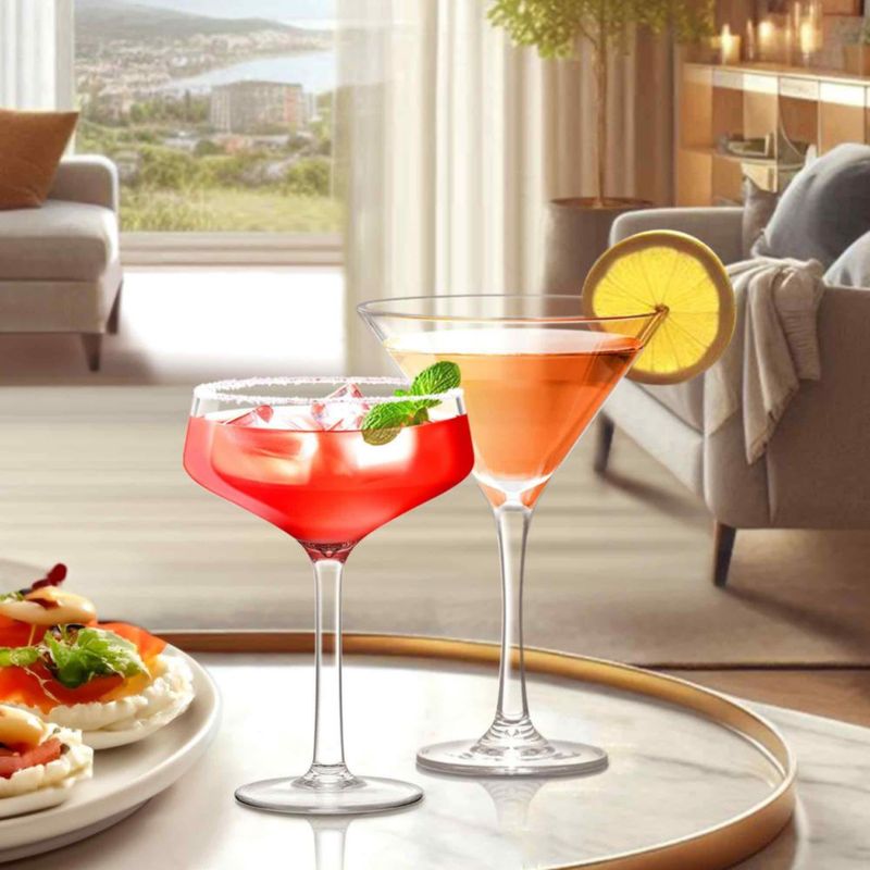 Vasos de Martini Amazing Abby 295 ml (Juego de 6) Plástico